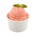 Coppetta 5-Ounce Dessert Cups, 50 Disposable Ice Cream Cups - Lids Sold Separately, Sturdy, White Paper Frozen Yogurt Bowls, for Hot and Cold Foods, Perfect for Gelato Or Mousse - Restaurantware