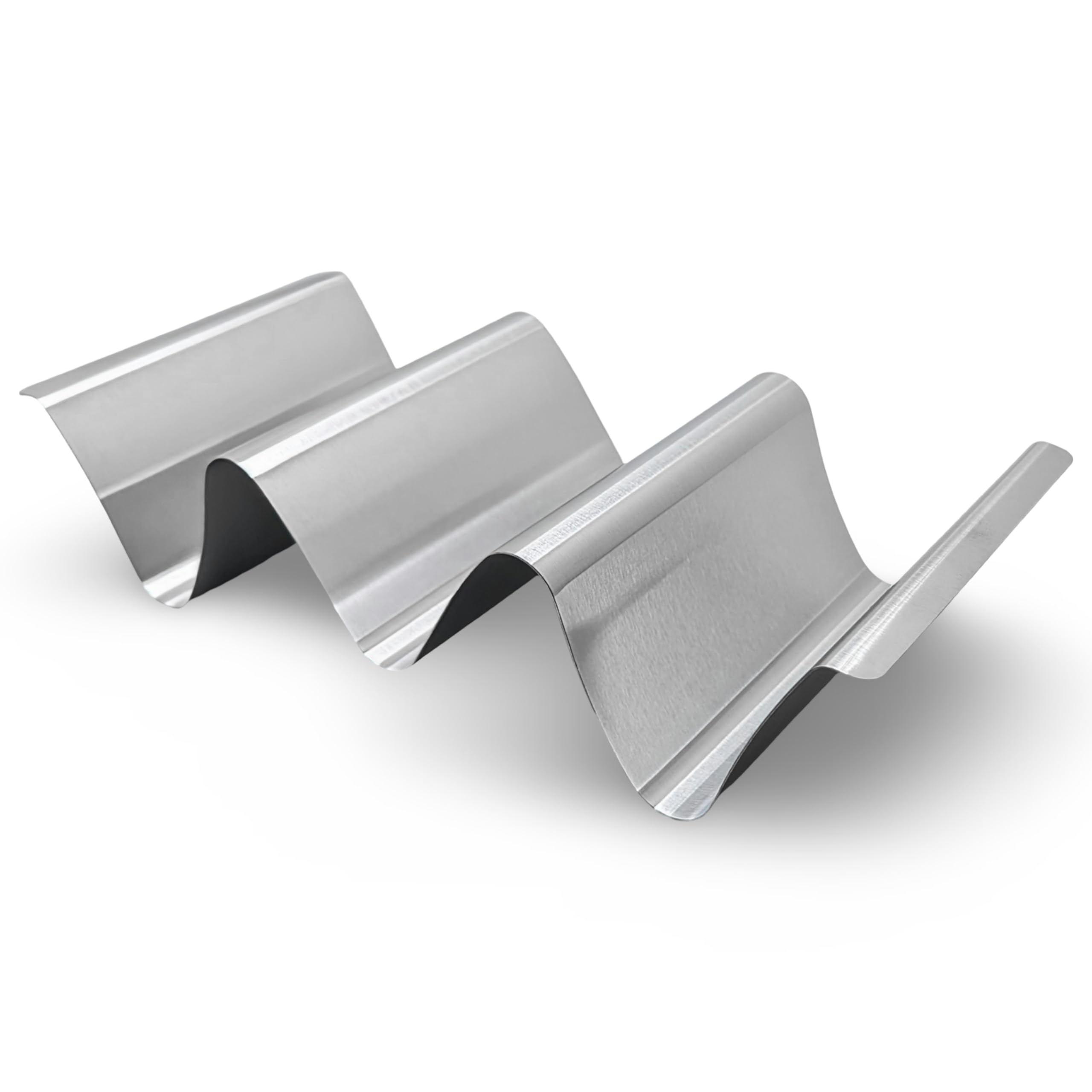 Kulinaria 6 Pack Stainless Steel Taco Holders + Cloth Dust Bag | Each Rack Holds 2 or 3 Tacos | Holders Work with Soft Shell and Hard Shell Tacos