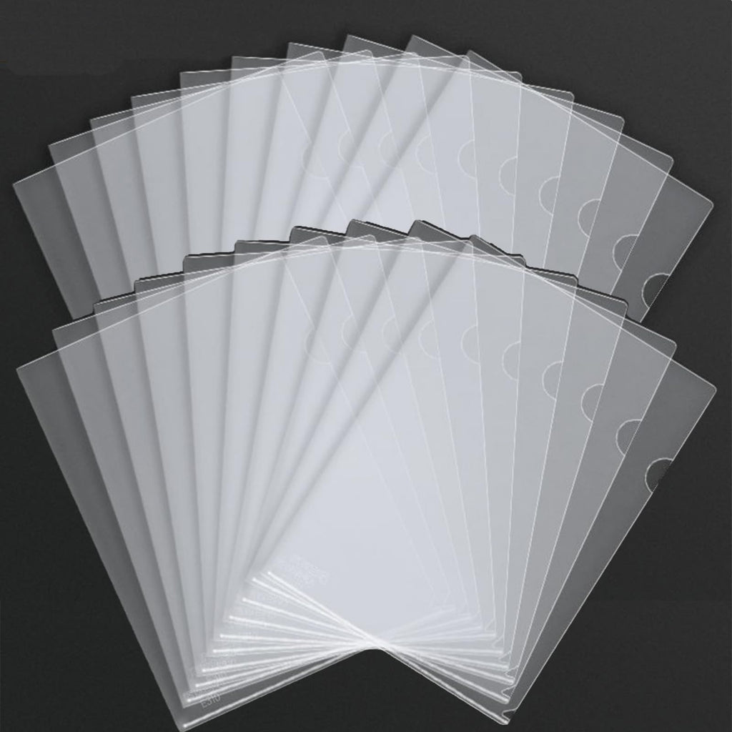 FYHJTRT 60-Piece L-Shaped File Folders, Letter/A4 for Home, School and Office(8.66x12.2 in)