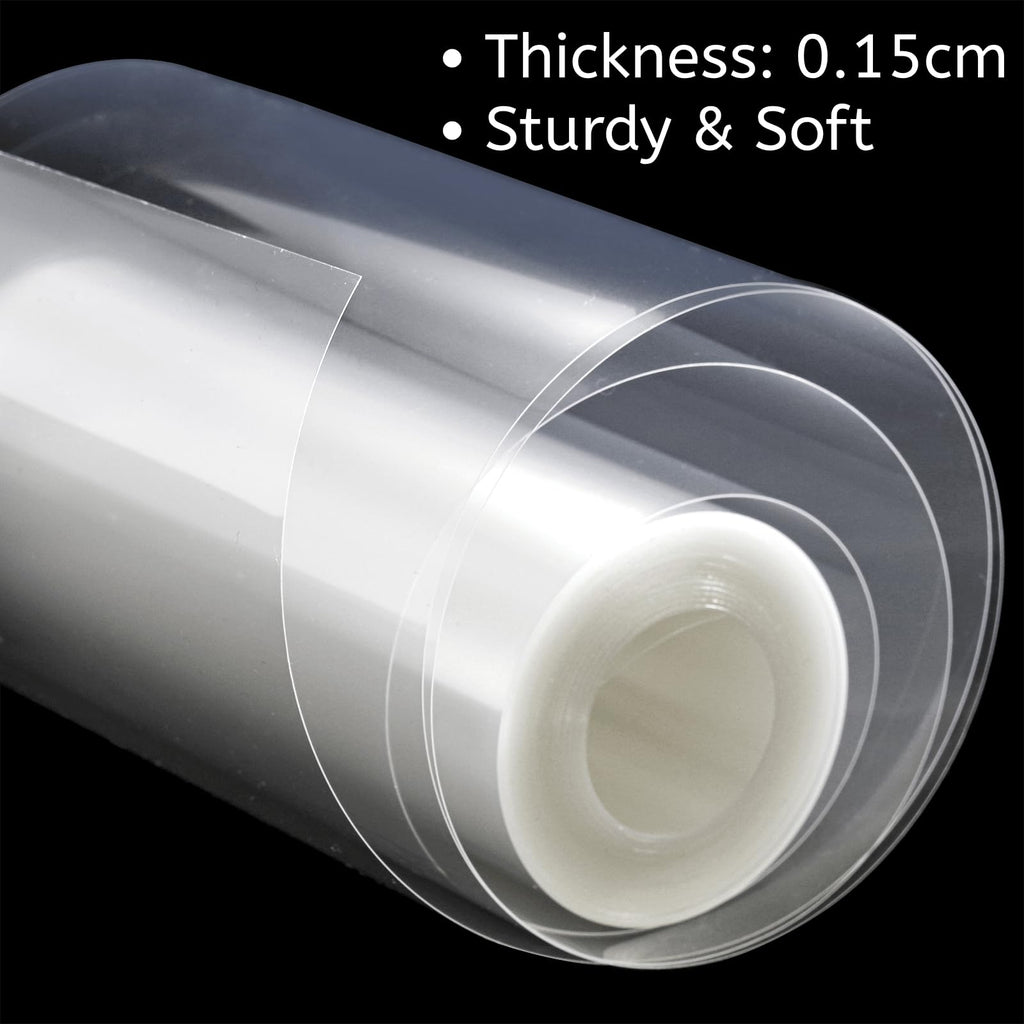 YOUEON Cake Collars Acetate Roll almost 4/4.7/6/8 x 394 Inch, Clear Cake Acetate Sheets Cake Strips for Chocolate, Mousse Baking, Transparent Surrounding Edge Cake Decorating