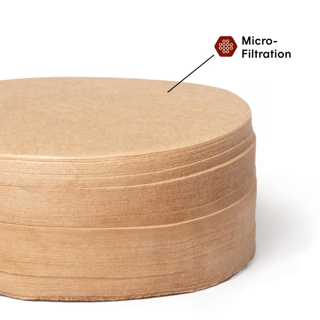AeroPress Coffee Maker Natural Paper Micro-Filters – Round Replacement Coffee Filters, Unbleached, Compostable Paper Filters, Fits Standard Size AeroPress Coffee Makers, 2 Pack (400 Count)