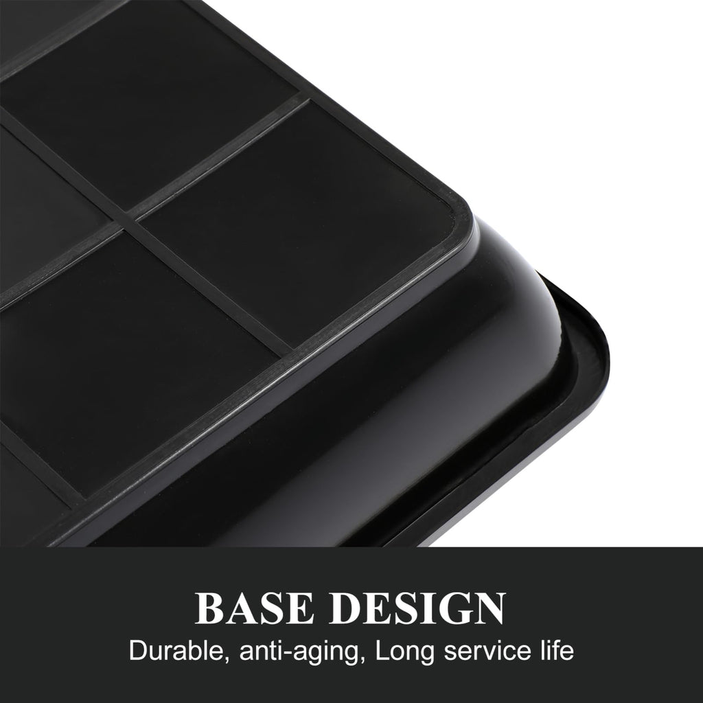 BESTonZON 2Pcs 16 Inch Square Plant Saucer Trays Heavy Duty Plastic Drip Trays for Indoor and Outdoor Pots