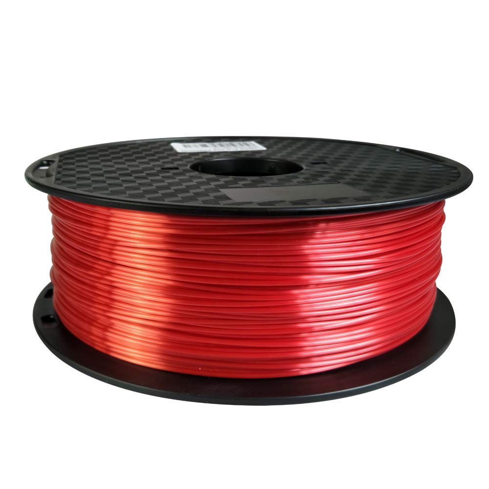 CC3D Silk Red PLA 3D Printer Filament 1.75 mm 1KG FDM 3D Printing Material Silky Shiny Metallic PLA Filament Silk Red Color
