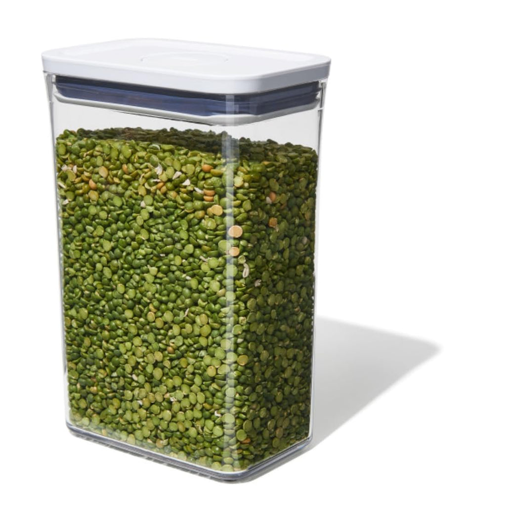 OXO Good Grips POP 2.0 Rectangular Medium Container, 2.6L, Clear/White (11234500UK)