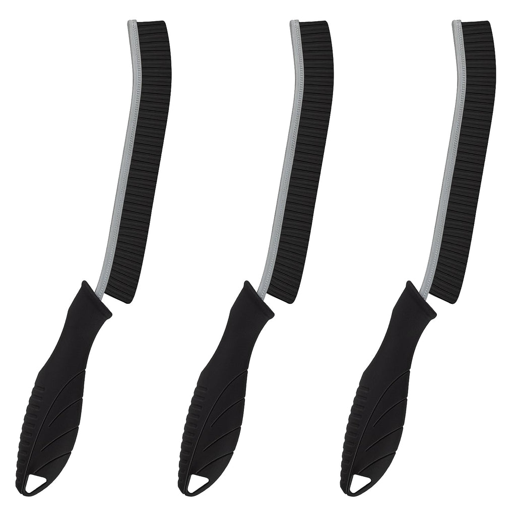 KMOSENIA Cleaning Brush, Hard Bristle Crevice Cleaning Brush, Grout Cleaning Brush, Scrub Brush for Tile Grout Crevice, Gap Cleaning Tools for Bathroom Kitchen Toilet Window Track (5, Black)
