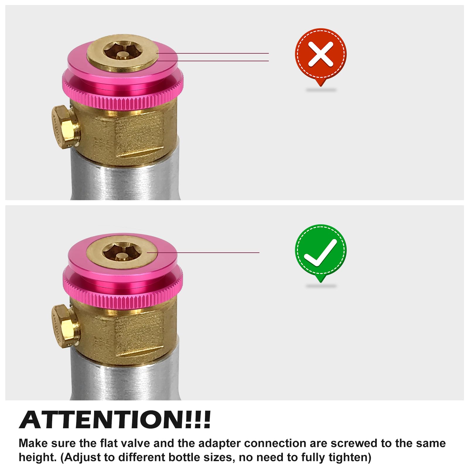 HK Quick Adapter for CO2 Soda, Water Bubbler for Terra/Art/Duo Sparkling Water Maker, Connecting Original Blue CO2 Cylinder with TR21-4 Male Thread