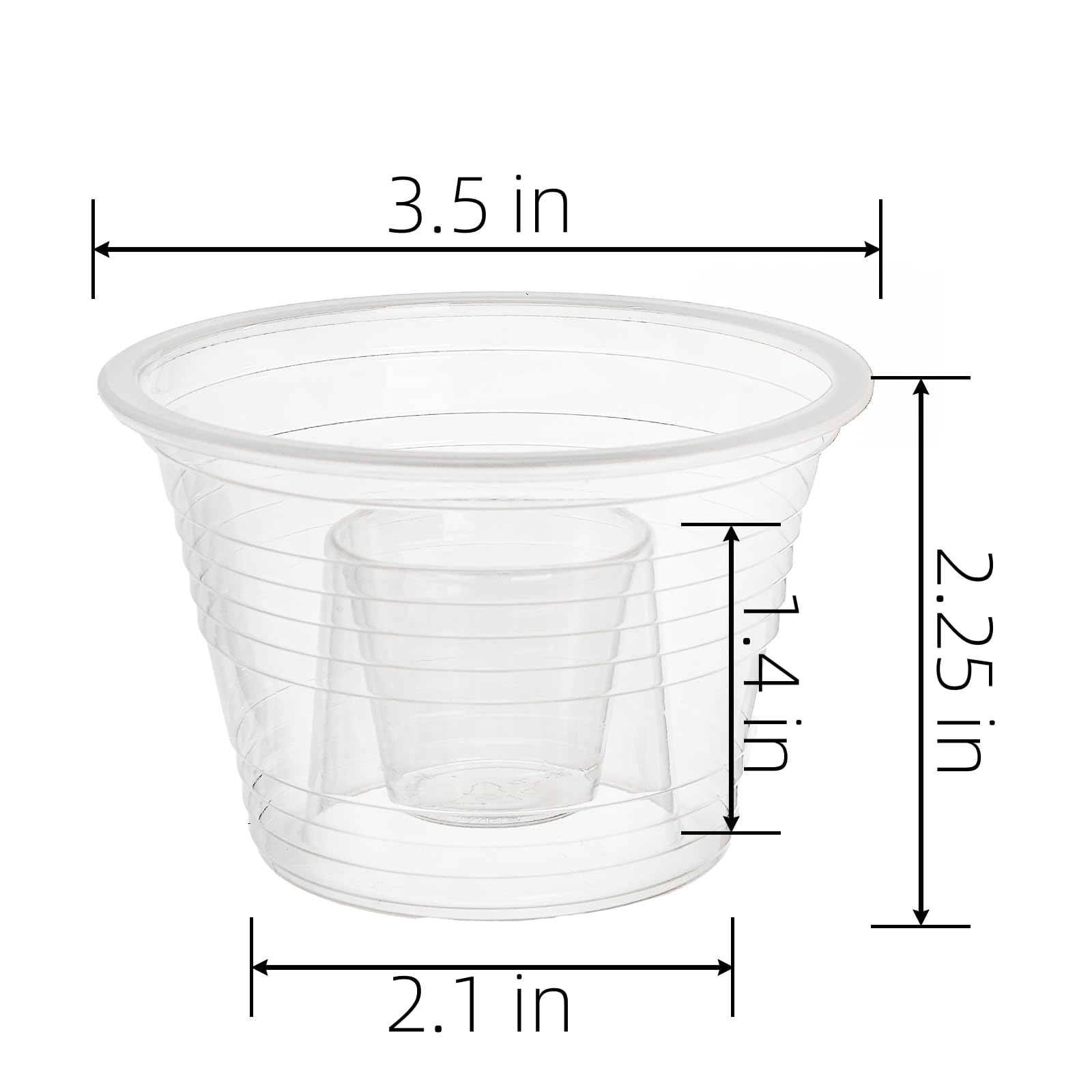 Coloch 200 Pack Plastic Bomber Cups, Disposable Jager Bomb Cups Clear Power Bomber Double Shot Glass for Shots, Mixed Drinks, Party