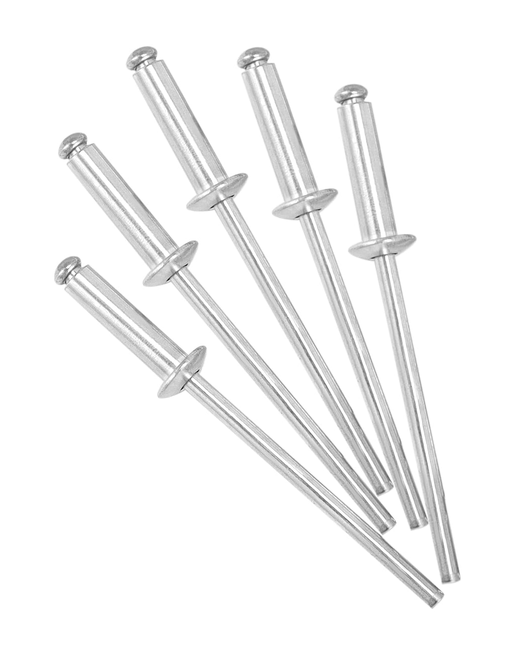 QWORK Aluminum Blind Rivets, 500 Pcs 1/8" x 1/2" ((3.2x12mm) Pop Rivets Assortment, Blind Rivet, Silver