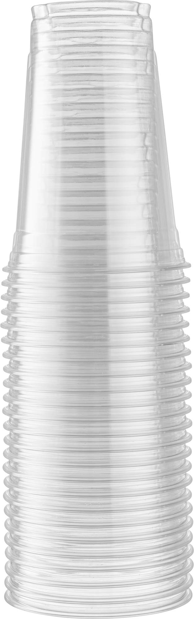 Crystal Clear PET Cups for Iced Coffee,Milkshake, Cold Drinks, Slush, Smoothy's, Slurpee, Ice cream, Dessert, Party's, Plastic Disposable Cups (100, 20 oz)
