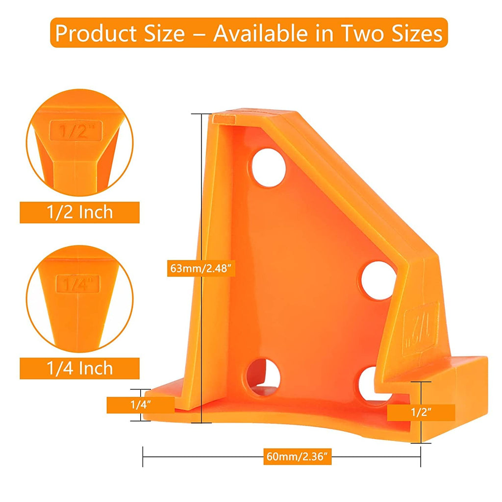 DSHTP 20 Pack Flooring Spacers Installation Tool with 1/4’’& 1/2’’ Gap Laminate Wood Flooring Tools, Special Triangle Stay in Place, Compatible Vinyl Plank, Hardwood & Floating Floor Installation