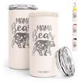 Mama Bear Holder Can Cooler 12oz - Travel Mug Cup - Stainless Steel Insulated for Mom Women - Tumbler Cans Koozie, Gift for Summer Vacation, Christmas, Birthday, Mother's Day