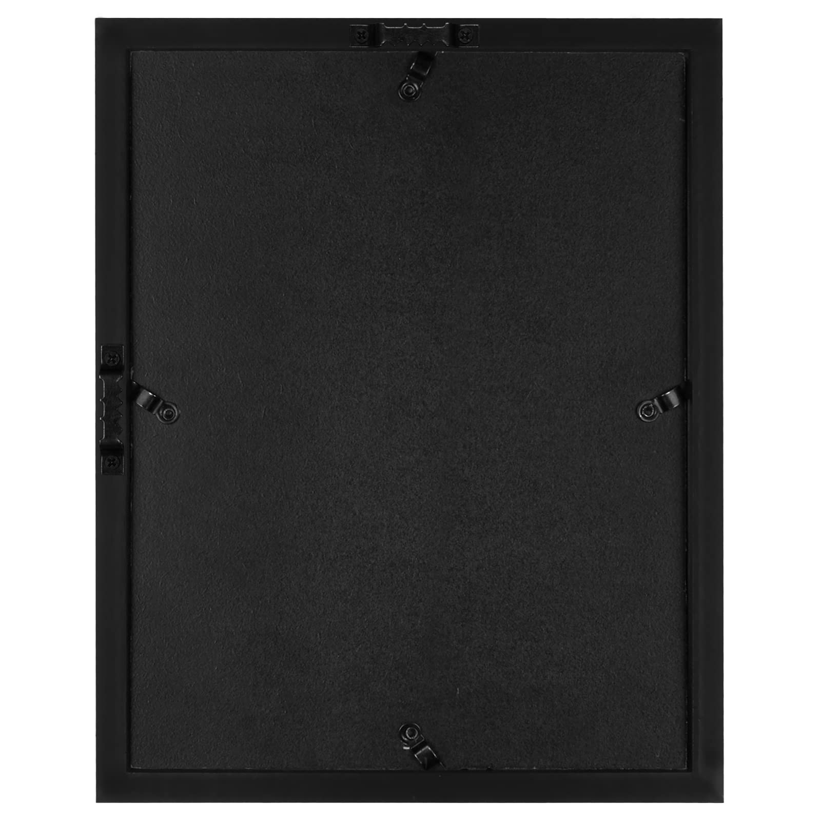 Americanflat 8x10 Shadow Box Frame with Shatter-Resistant Glass - Silhouette Collection - Large Shadow Box Display Case for Tabletop and Wall Display - Black with Soft Felt Back