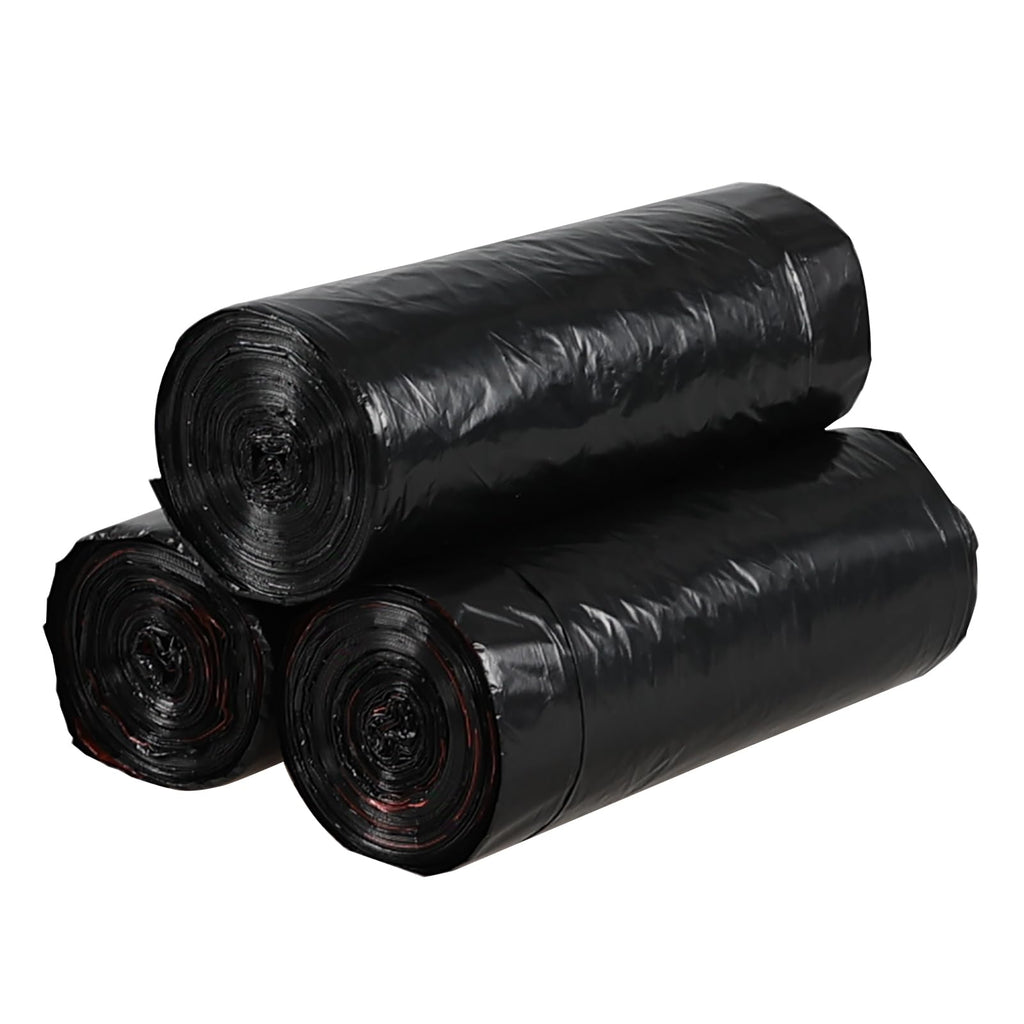 Quickquick 6 Gallon Plastic Drawstring Trash Bags, Black Garbage Bag, 110 Counts