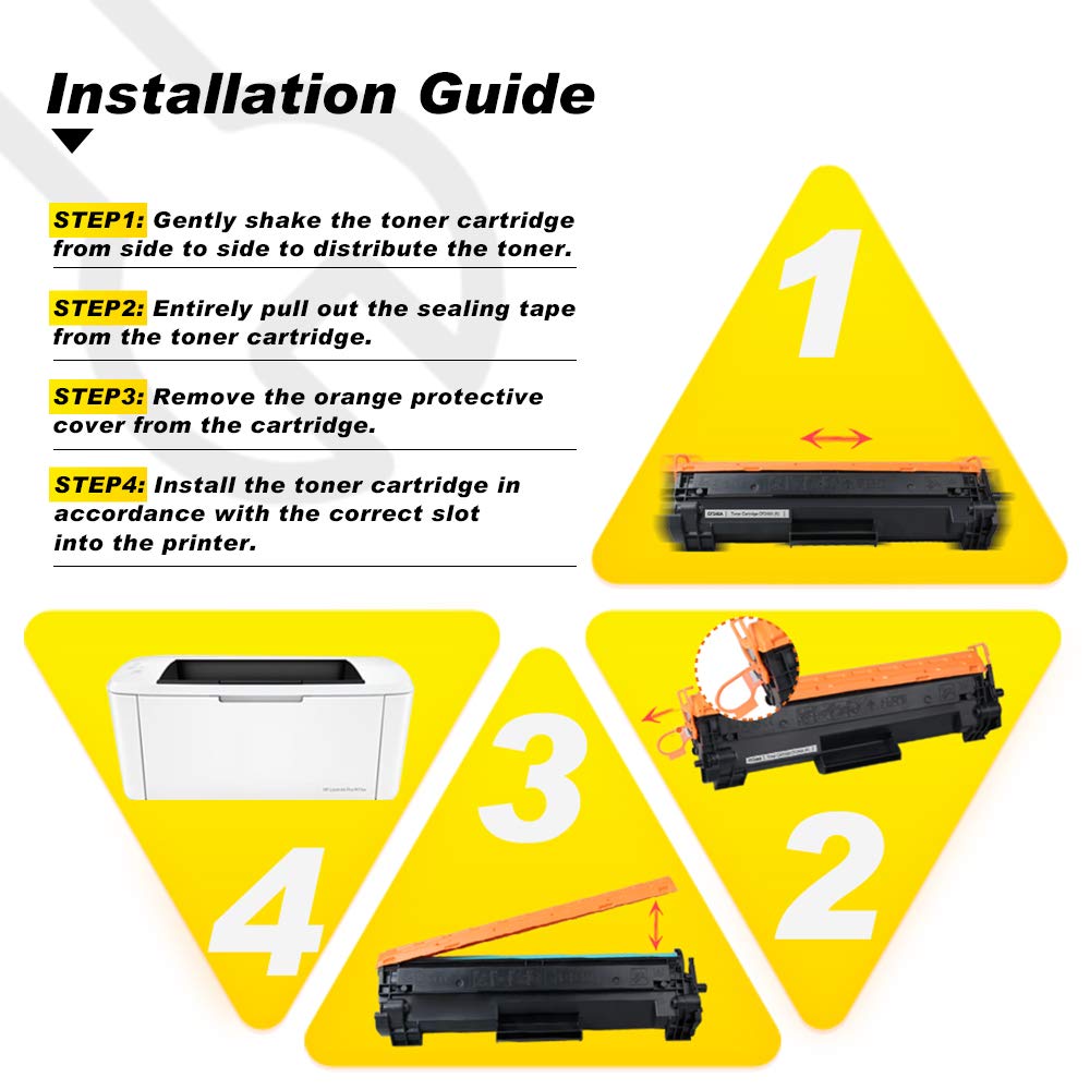 V4INK 1PK Compatible 48A Toner Cartridge Replacement for HP 48A CF248A Toner Cartridge Black Ink for use in HP Pro M15w M15a M16w M16a MFP M29w M29a M28w M28a Printer