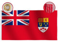 Outdoor/Indoor Old Canada Red Ensign Flag 3X5 Ft Large-Quadruple Stitched Fly Ends Screen Printed 150D Thick Polyester, (1957-1965) Canadian Civil Ensign Nautical Flag Banner House Decoration Yard Gift