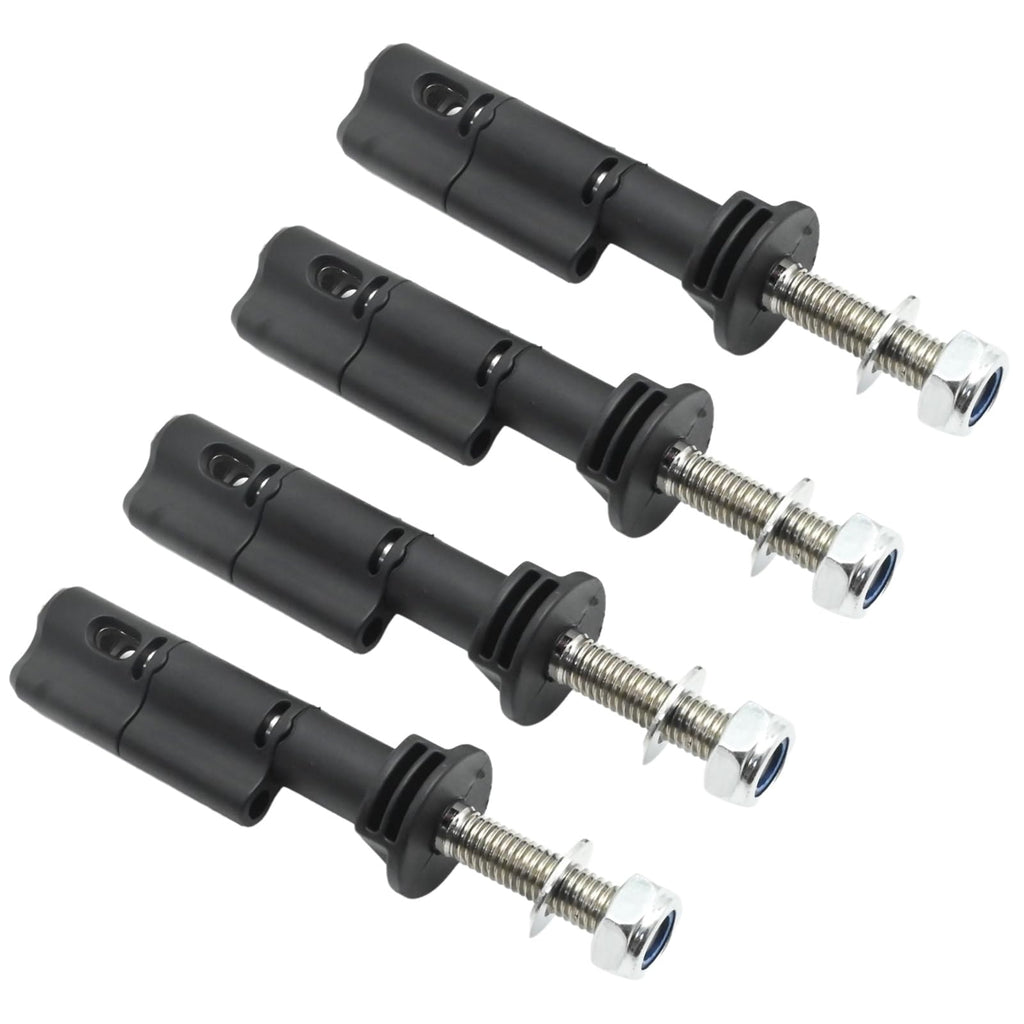 EATAKWARD 4Pcs Anti-Theft Traction Board Mounting Pins Kit, Lockable Recovery Boards Mounting Pins, Black Safe Mount Pins Replacement for MaxTrax MKII Recovery Boards