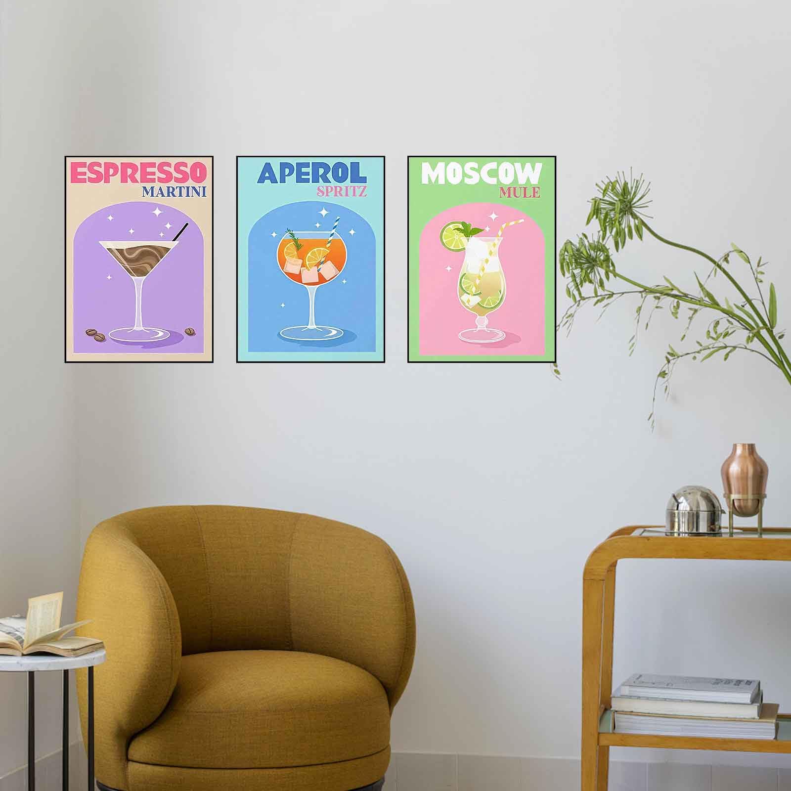 6 Pack Cocktail Diamond Art Kits for Adults - Diamond Painting Kits for Adults,Cocktail 5D Diamond Art for Gifts and Home Wall Decor 10x12inch