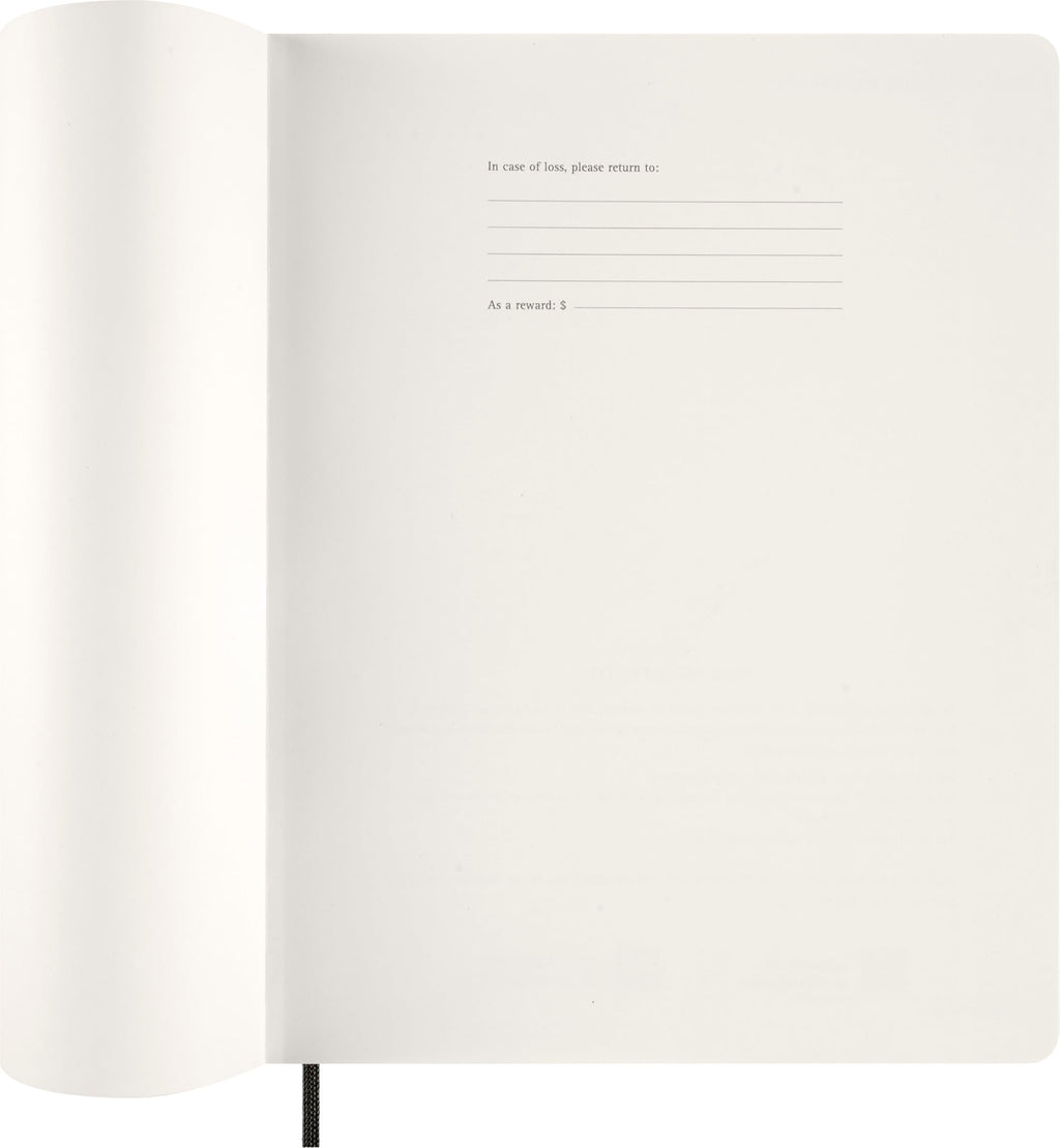 Moleskine 2026 15-Month Essential Planner, Soft Cover, Weekly Vertical, XXL (8.5" x 11"), Black, 144 pages