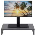 Duramex (TM) Computer Monitor Stand TV Shelf Risers 16 inch Monitor Stand Save Space Black (1 Tier)