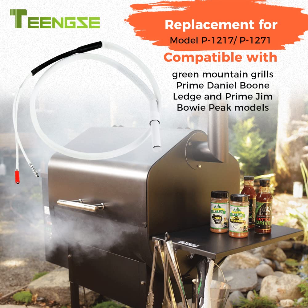 TEENGSE 12V Ceramic Hot Rod Igniter, Grill Igniters Replacement Parts for Green Mountain Prime Daniel Boone and Prime Jim Bowie Wood Pellet Grill, Ledge and Peak Prime Pellet Grill