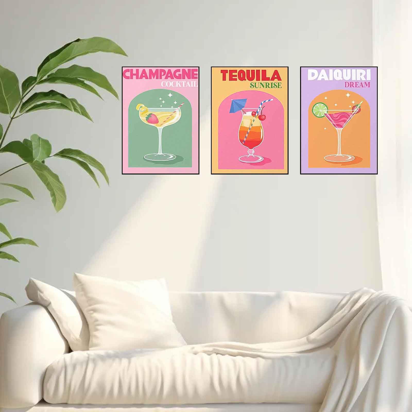6 Pack Cocktail Diamond Art Kits for Adults - Diamond Painting Kits for Adults,Cocktail 5D Diamond Art for Gifts and Home Wall Decor 10x12inch