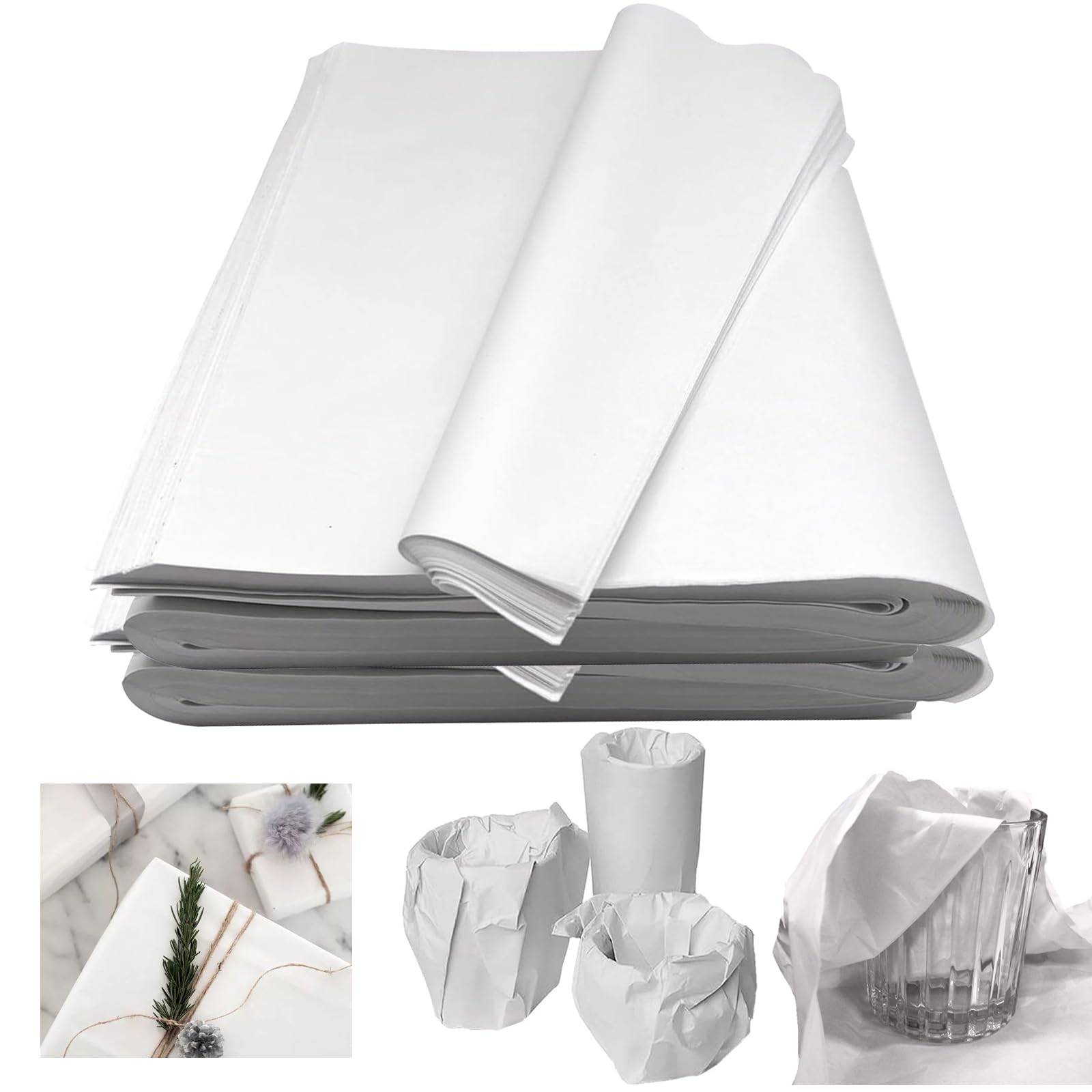 100p Packing Paper Sheets for Moving 2lb Newsprint Wrapping Paper for Shipping Box Filler Moving Packing Supplies for Protecting Fragile Items (21.2x14.9in)