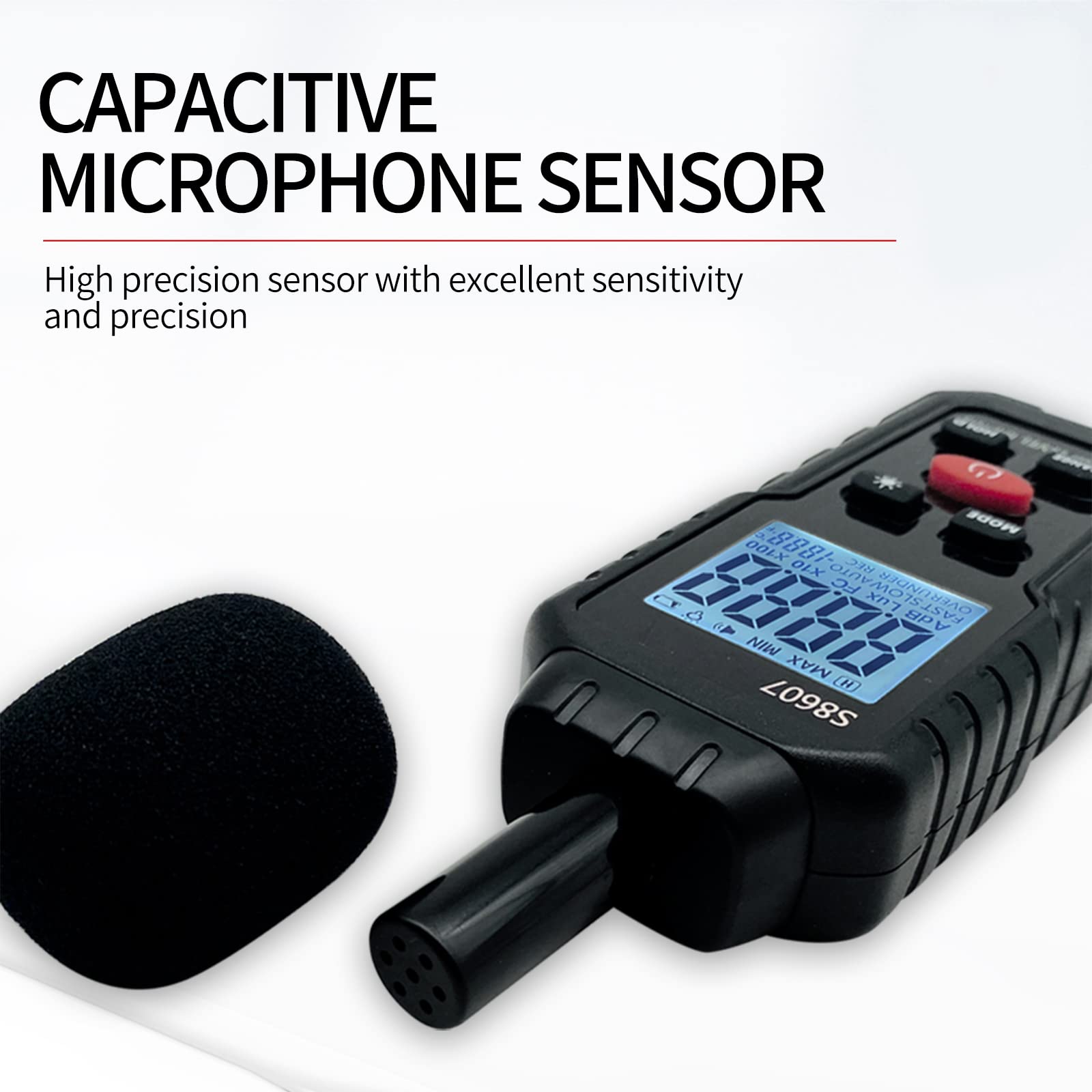 Digital Sound Level Meter,Sound Meter for Classroom Home Street,30-130dBA dB Meter to Measure Noise,Noise Decibel Reader,Audio Sound Tester,Sound Testing equipmetent,Sound Measurement Device