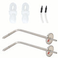 Dpttmlaci Static Pressure Probes Kit for HVAC, 2X Static Tubes with Magnet, 2X 1.8m Silicone Soft Tubes (3mm ID), 2X Manometer Tube Adapter/Fitting 3/16" to 5/16"