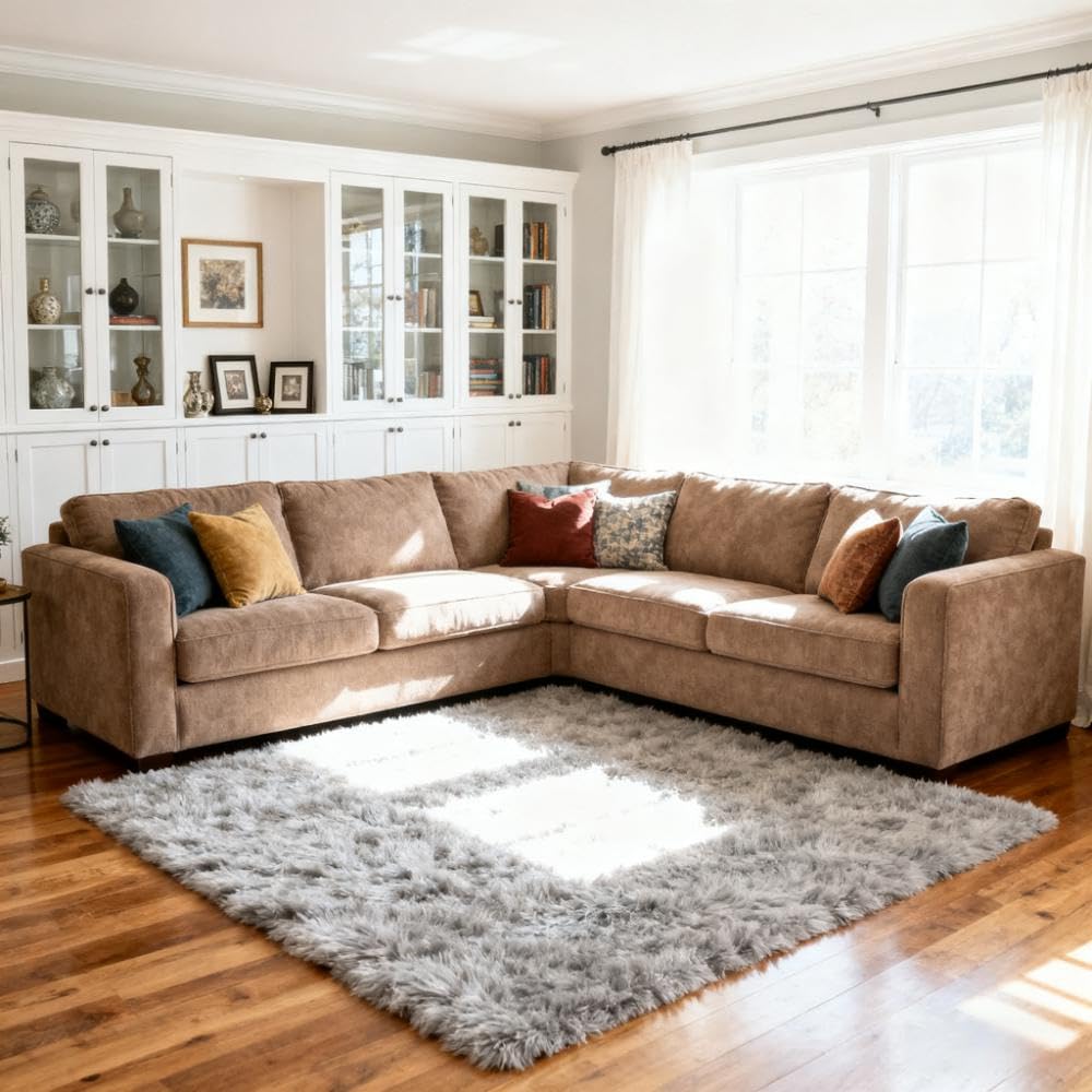 Universal Sectional Sofa Interlocking, LazyMe Sectional Couch Connectors, Sofa Connector Bracket with Hardware- 4 Sets, 8 Pieces