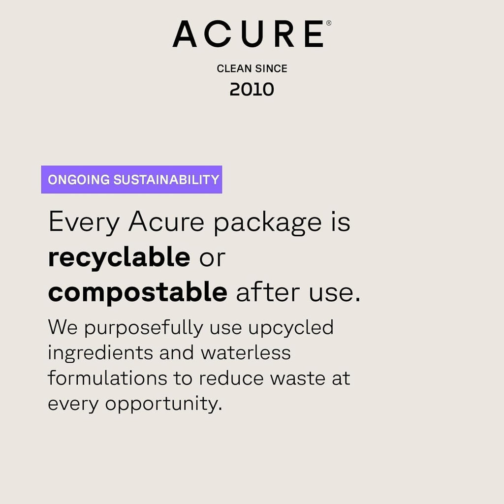 Acure Brightening Facial Scrub, Exfoliating Face Wash, Face Scrub for Women & Men for Radiant Skin, Facial Cleanser with Sea Kelp & French Green Clay, Gentle Exfoliant Cleanser Skin Care, 118ml
