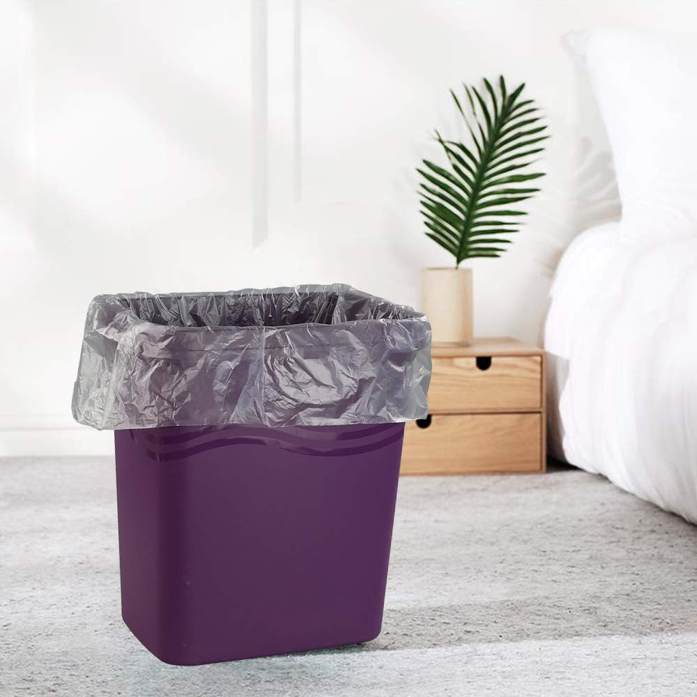 Jekiyo 4 Gallon Trash Bags, Small Garbage Bags, 6 Rolls / 150 Counts (Clear & Grey)
