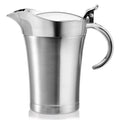 Peohud Double Insulated Gravy Boat with Lid, 700ml Stainless Steel Gravy Jug with Hinged Lid, Gravy Warmer Pitcher for Home, Easy Clean Serving Jug for Custard and Cream