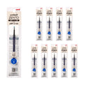 uniball ZENTO Water-Based Ink Refill UBR-Z-05, 0.5mm Fine Point, Blue, Compatible with uniball ZENTO Pens, UBRZ05.33, Pack of 10