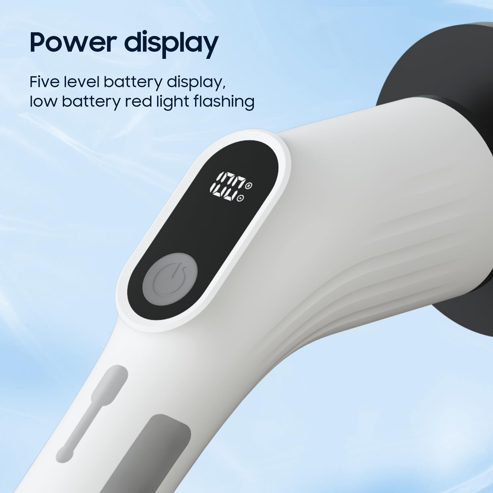 Depcler Electric Spin Scrubber with 4000mAh Battery, 380-500 RPM, 8 Replaceable Brush Heads, Adjustable Handle for Bathroom, Kitchen & Floor Cleaning