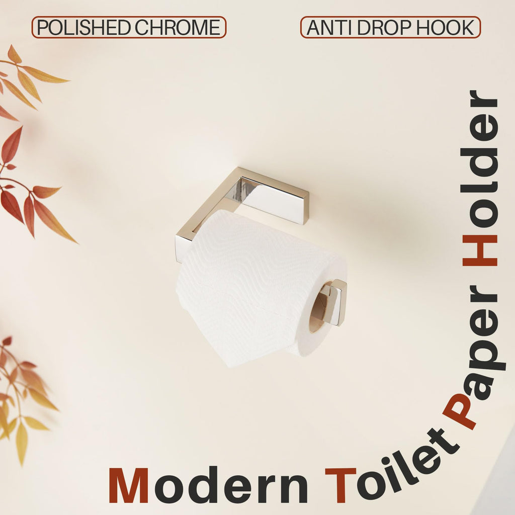 KOKOSIRI Toilet Paper Holder Chrome for Kitchen Bathroom Washroom Toilet Roll Holder Hold Mega Rolls Wall Mounted Polished Stainless Steel B2009CH