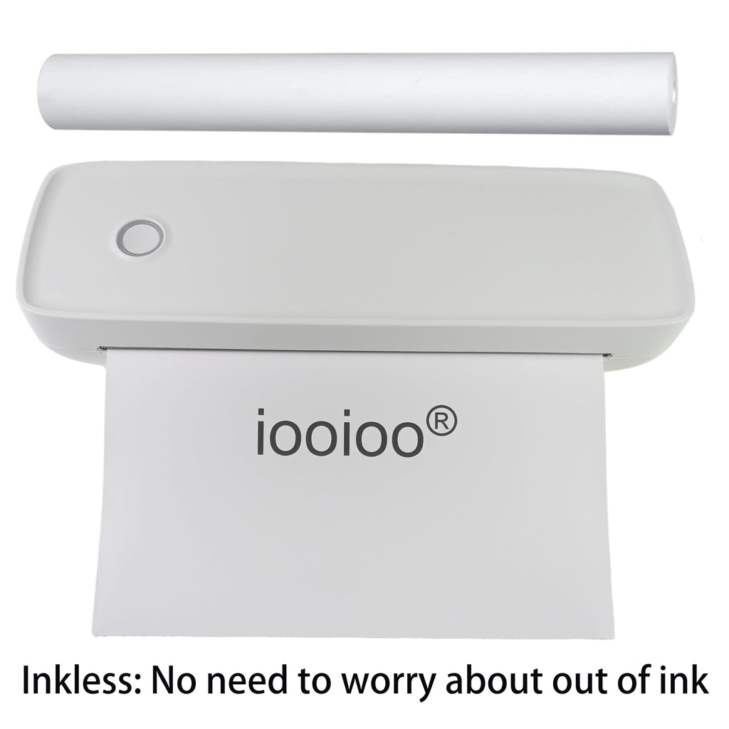 8 Rolls (About 200 Pages), Thermal Paper 8.5 x 11 Letter Size, Rolled, Quick Dry for Pen, not 3 proofing, BPA Free. for IOOIOO Peripage and Other Thermal Printer (Lasting 3 Years)