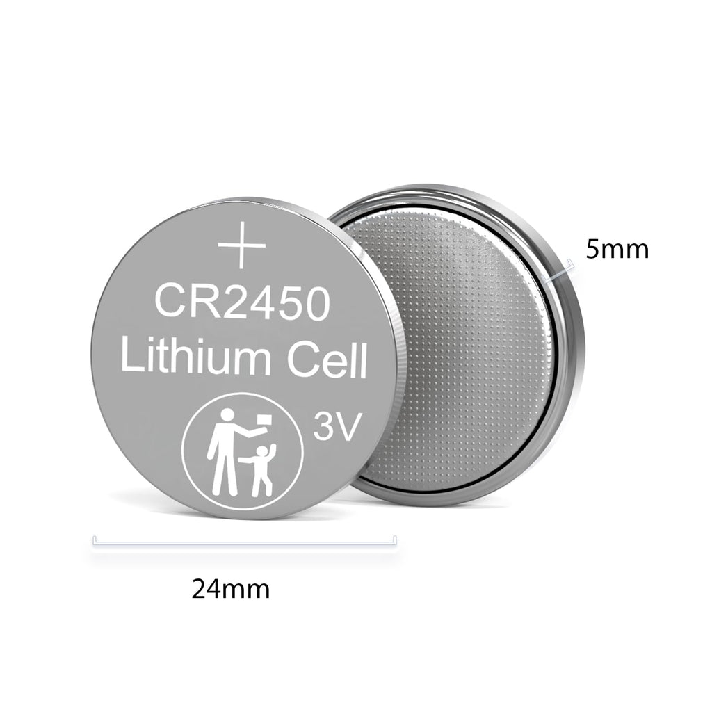 CR2450 Lithium Baxttery CR 2450 DL2450 ECR2450 5029LC BR2450V 2450 3V Pile for Flameless Candles 50PCS