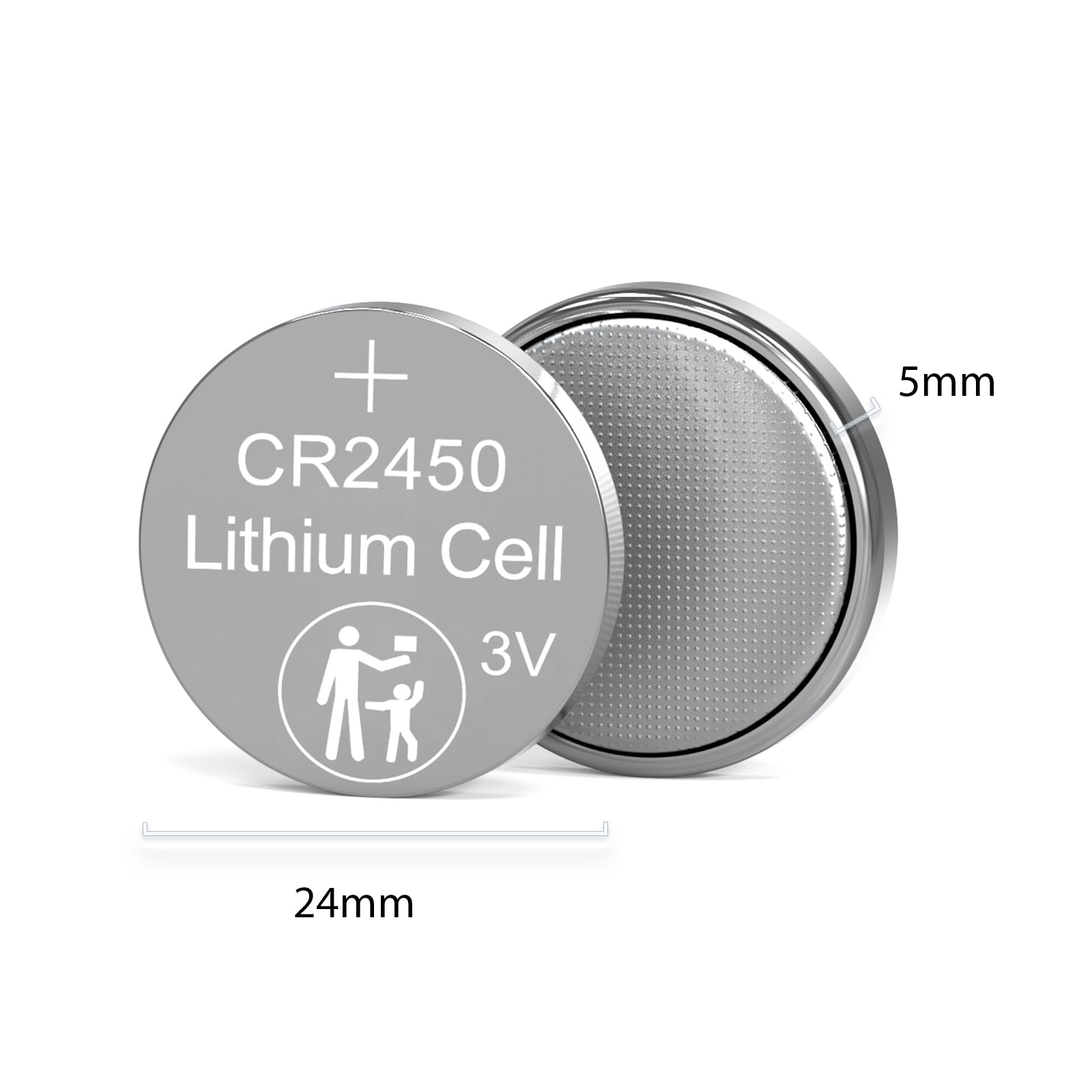 CR2450 Lithium Baxttery CR 2450 DL2450 ECR2450 5029LC BR2450V 2450 3V Pile for Flameless Candles 50PCS