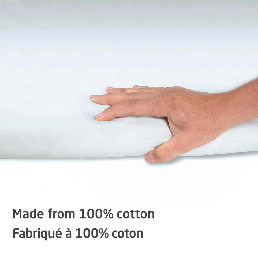 Maxi-Cosi Swift/Calao Bassinet Mode Fitted Sheets – 2-Pack, 100% Cotton, Soft and Breathable, Durable, Perfect Fit for Playard Bassinet Mattress, Machine Washable, Baby Bedding Essentials