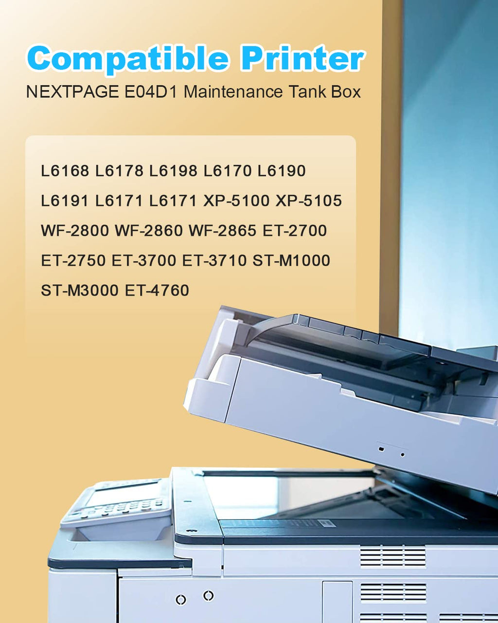 T04D1 T04D100 Ink Maintenance Box for ET-15000 ET-3750 ET-3760 WF-2860 ET-4760 ET-3850 ET-4850 XP-5100 ET-3710 ET-5150 ET-3830 Printers TO4D1 Maintenance tank TO4D100 04D1 T04d1