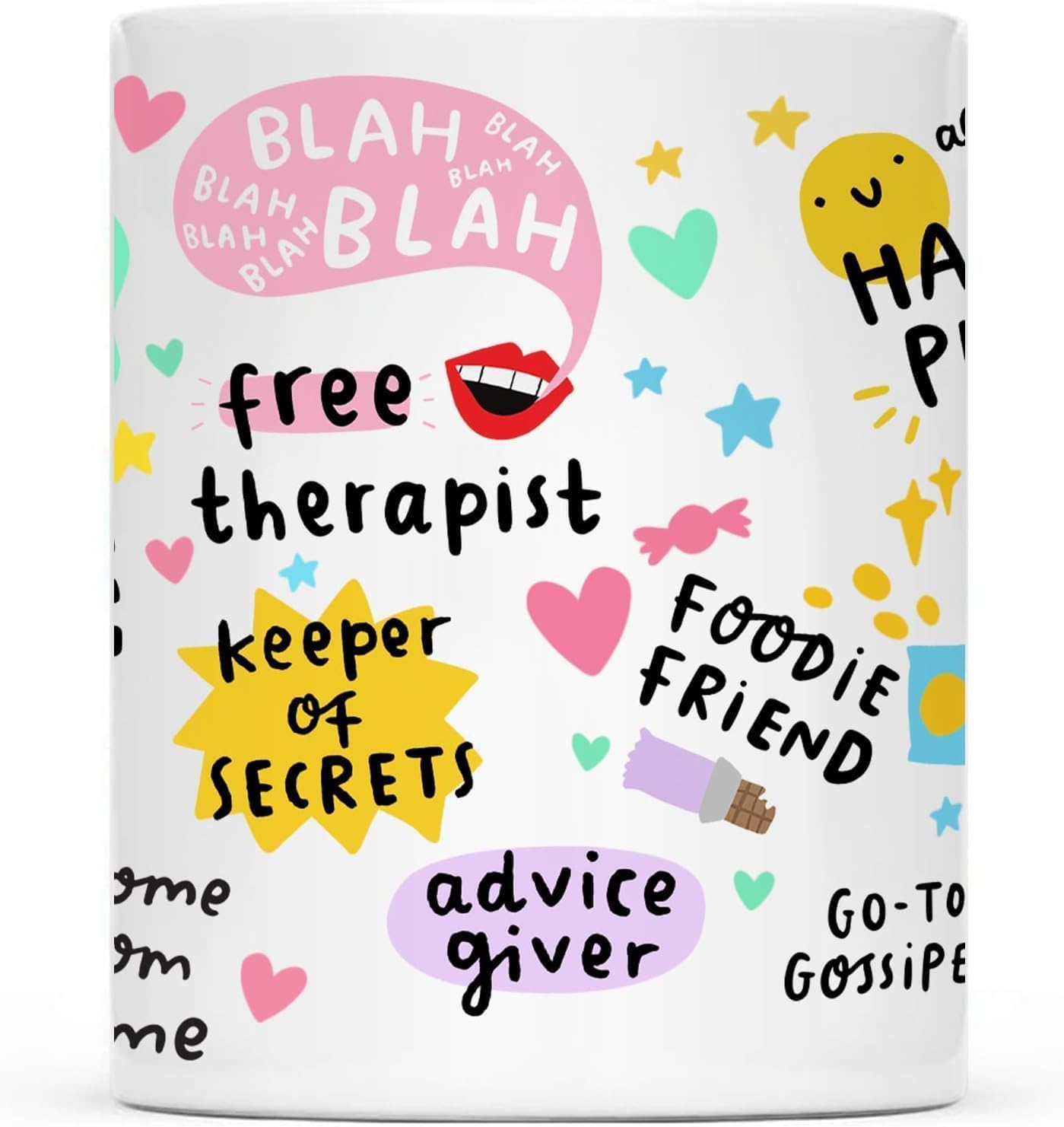 Bestie Coffee Mug - Best Friend Gift for Women - Friendship Gift for Female Friend - Friendship Gifts for Women Birthday - Gifts for Close Female Friends - 11oz White Ceramic Cup