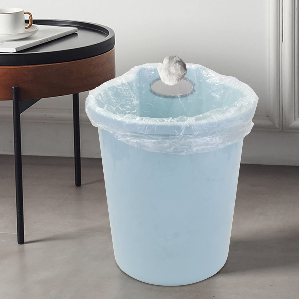 Ponpong 5 Gallon Clear Trash Bags, 20 L Garbage Bags for Bathroom Kitchen, 150 Counts/6 Rolls