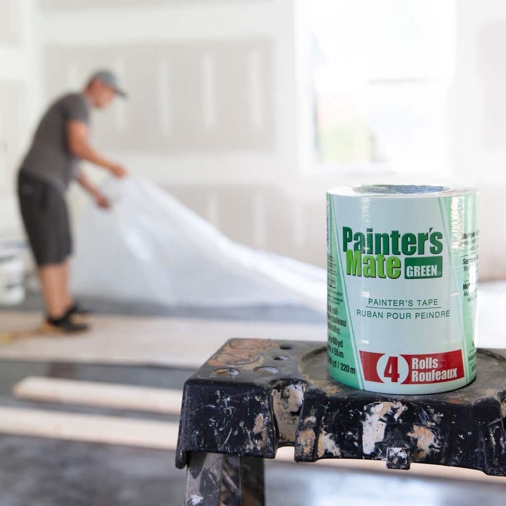 Painter's Mate 684275 8-Day Painting Tape, 1.41"x 60 yd, Green (4-Pack)