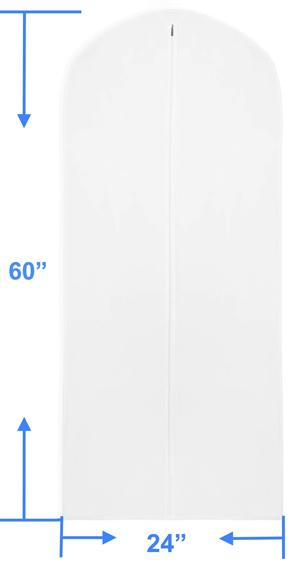 Simple Houseware 60-Inch Clear Garment Bags with Zipper 6 Pack for Suits, Dresses, Costumes, Uniforms