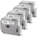 M-K231 Compatible with Brother P-Touch M Tape PT-M95 MK231 M231 12mm 0.47Inch Label Maker Tape for Brother PTM95 PT-70 PT-90 PT-65 PT85, Black on White, 1/2'' x 26.2', 4-Pack