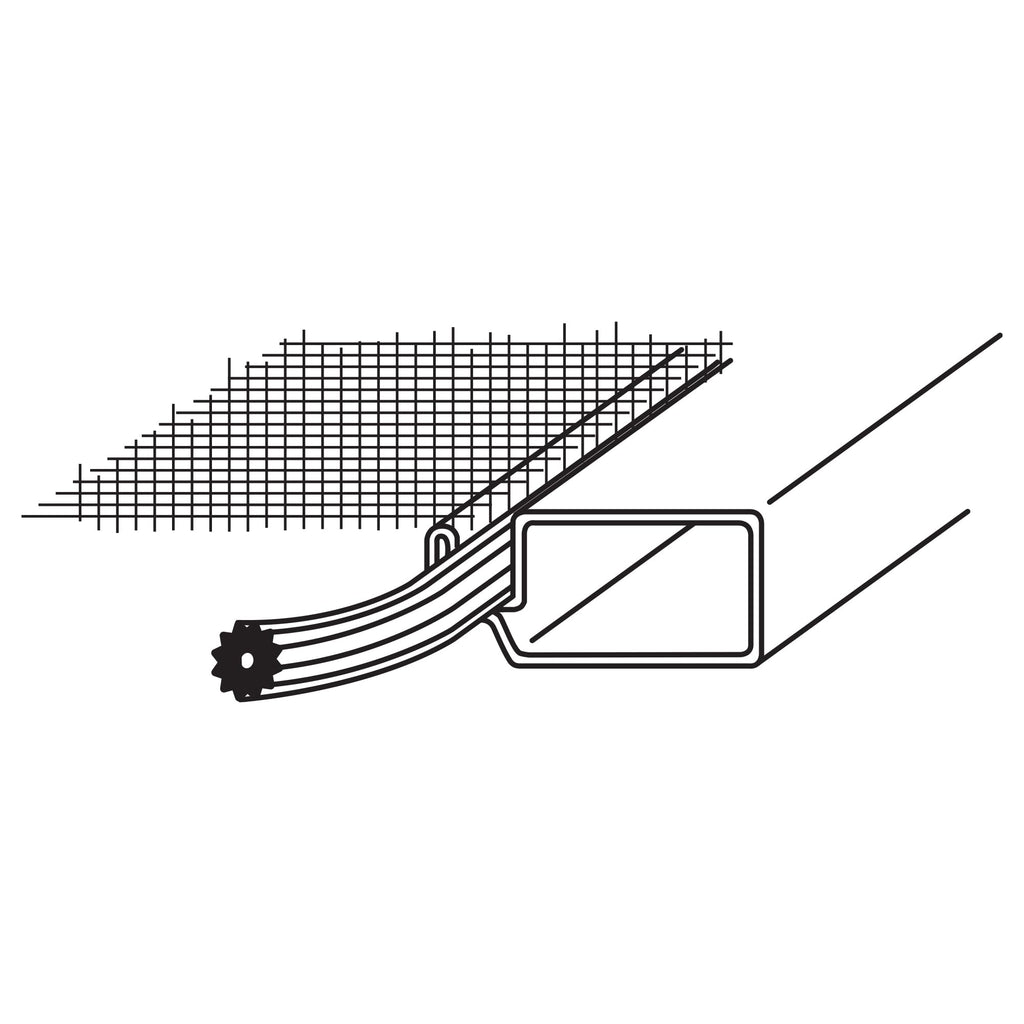 Prime-Line P 7551 Screen Retainer Spline, 0.12 -in(1/8-in), 250-feet Roll, Black