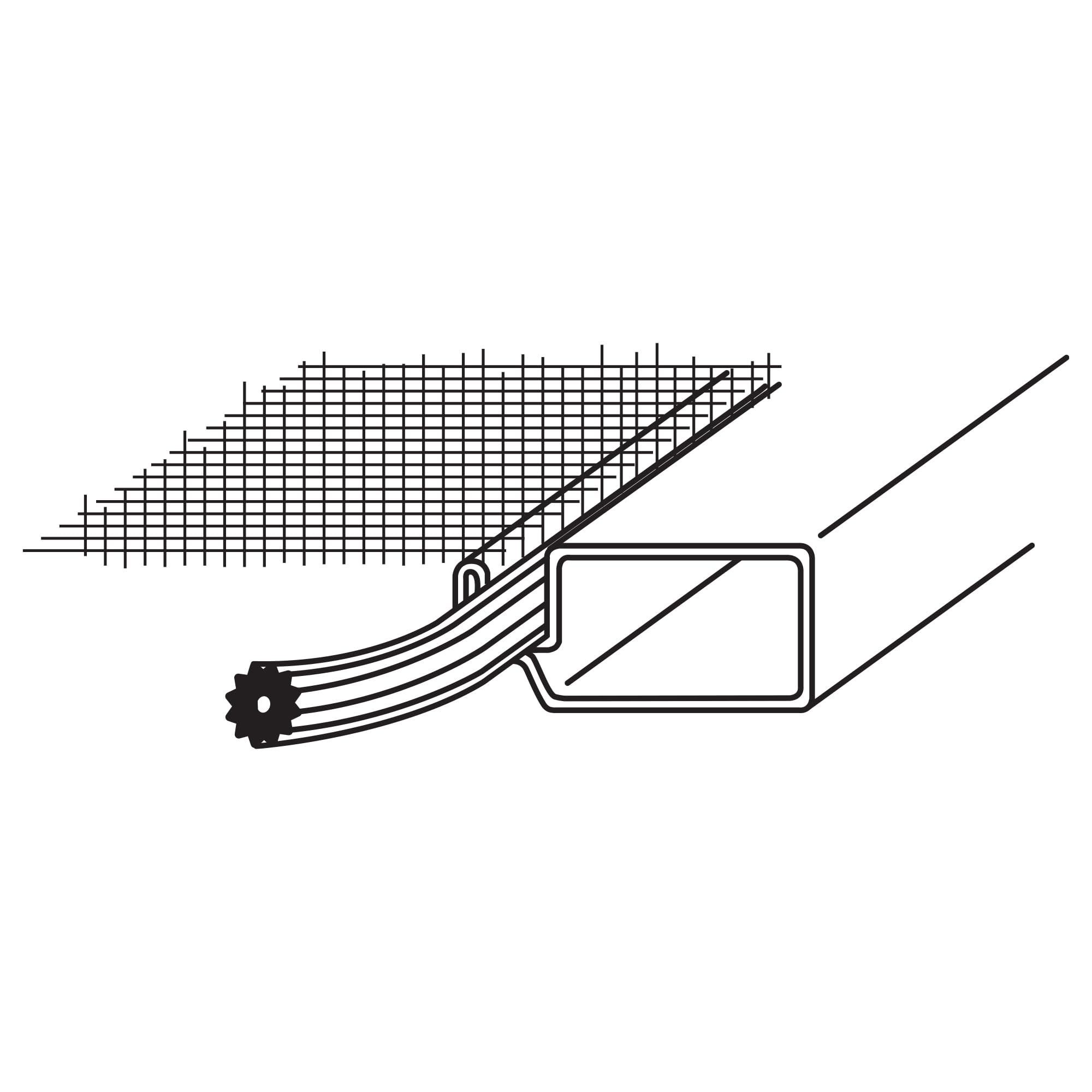 Prime-Line P 7551 Screen Retainer Spline, 0.12 -in(1/8-in), 250-feet Roll, Black