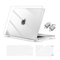 MOSISO Compatible with MacBook Air 15 inch Case M5 2026 M4 2025 M3 M2 2024 2023 A3448 A3241 A3114 A2941, Hard Shell&Keyboard Cover&Screen Film&Type C, Great for Study, Travel, Work,Crystal Clear