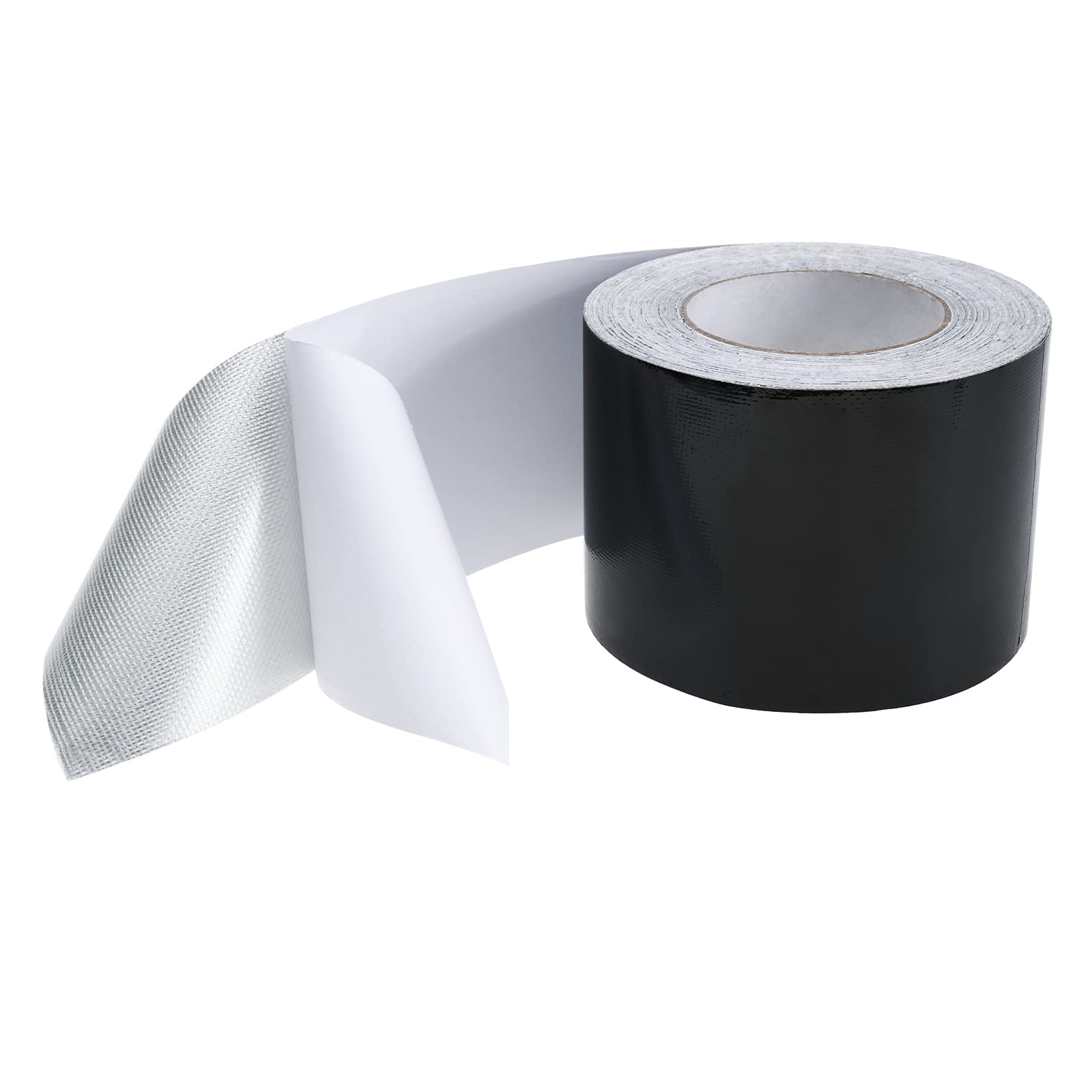 RealPlus 4" x100' RV Underbelly Tape Camper Mobile Home Belly Tape Travel Trailer Bottom Repair Tape RV Underbelly Material Sealing Permanent Adhesive Patch Waterproof Tape