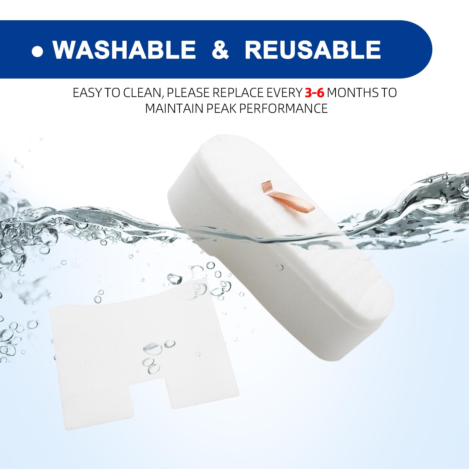 HZ2002 Filter for Shark HZ752 HZ2000 HZ251 HZ600 HZ600C HZ602 UV580 HZ700 HZ702 HZ251 HS152AMZ Vertex UltraLight DuoClean PowerFins Cable Stick Vacuum - Part XFFF HZZZ20 0 00 XPMFHZ2000 - 6 Pack